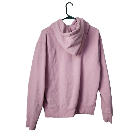 GLOSSIER Pink logo Hoodie oversized size XS - Picture 2 of 9